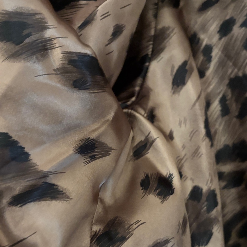 Dennis Basso Brown Faux Fur Coat - Picture 8 of 9